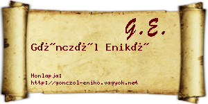 Gönczöl Enikő névjegykártya